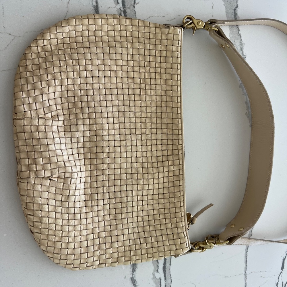 Clare V Tan Woven Shoulder Bag - Picture 7 of 12
